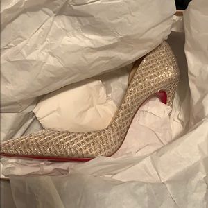 Christian louboutin paris nude sparkle